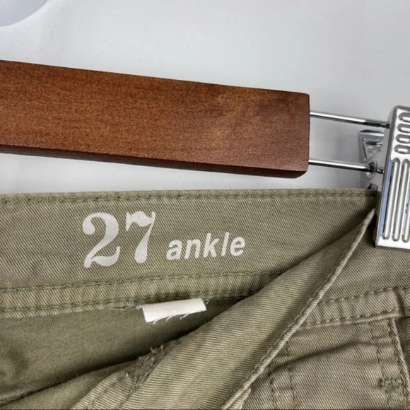 J.Crew Green Seamed Motorcycle Ankle Jeans Sz 27 - Picture 6 of 11